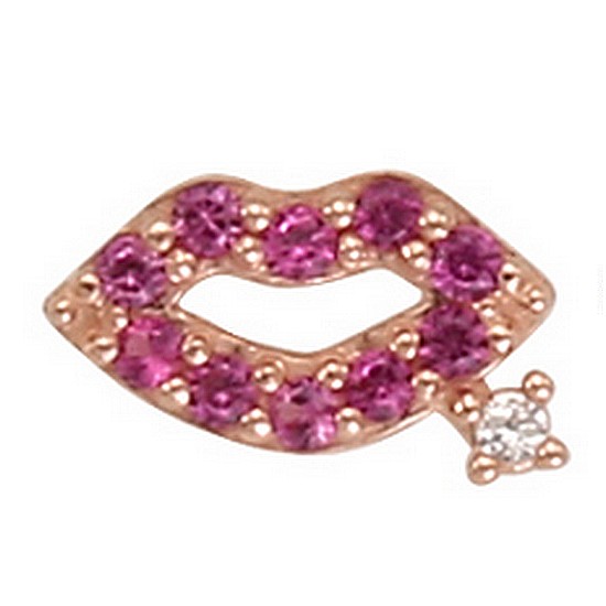 로이드 루비 스톤 입술 피어싱 LPFG4062G_이미지