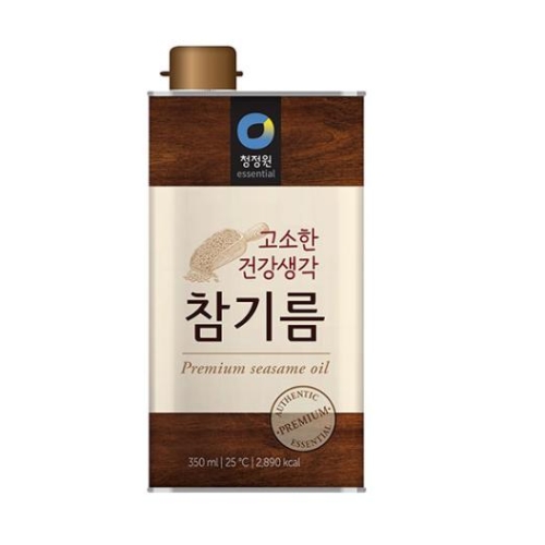청정원 고소한 건강생각 참기름 350ml (20개)_이미지