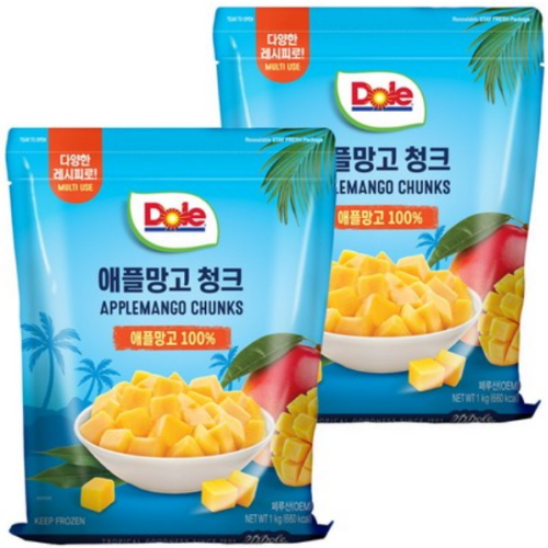 Dole 애플망고 청크 1kg (2개)_이미지