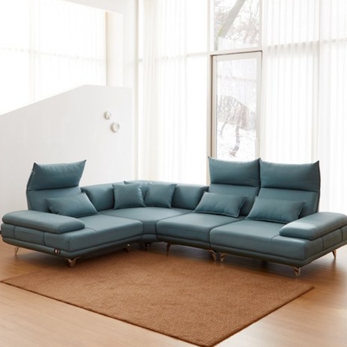 바우미스트  루나 코너형 모듈 스윙 실리콘 가죽 소파 6인용