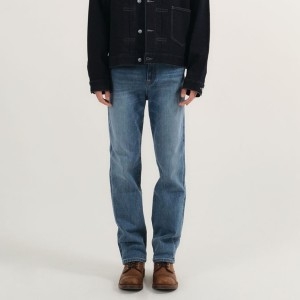 플래시드웨이브코리아 플랙 PLAC 남성 스티즈 M19 스트레이트 중청 데님 팬츠 PJTI5SZM195