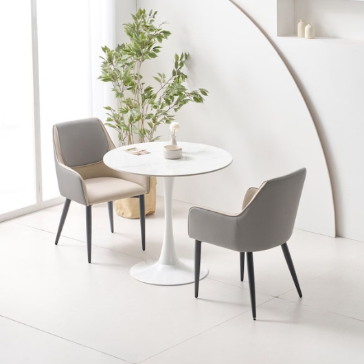 퍼스트 원형 포세린 세라믹 식탁 800