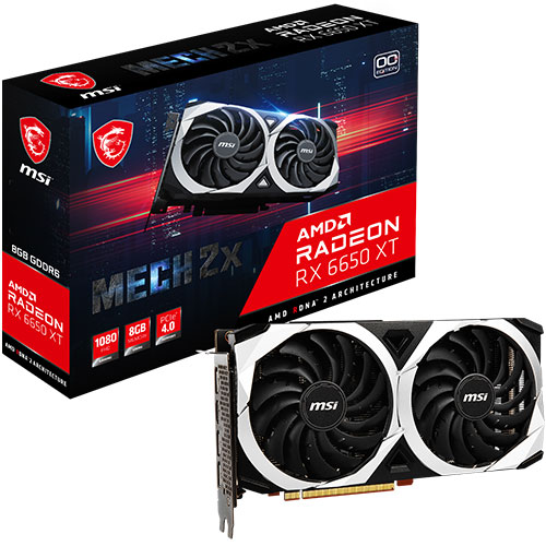 MSI 라데온 RX 6650 XT 메크 2X OC D6 8GB_이미지