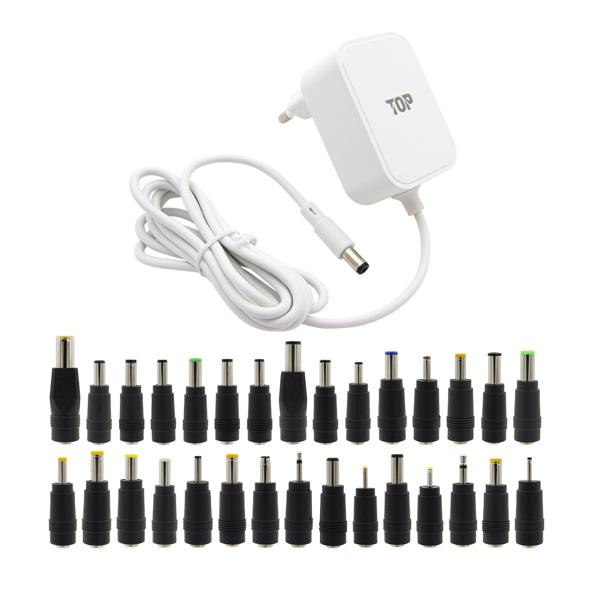 HDTOP DC 24V 1A 화이트 어댑터 (HT-AD173 / 30종 젠더)_이미지