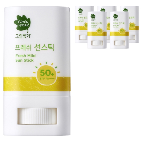 유한킴벌리 그린핑거 프레쉬 마일드 선스틱 (SPF50+) 15g (6개)
