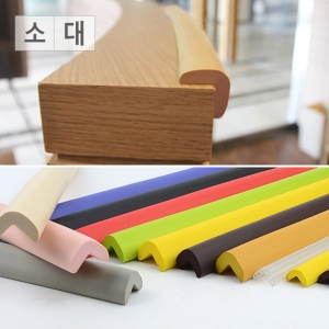 유니온플러스 모서리 보호대쿠션 코너 가드 책상 가구 아기 안전 색상 옐로우 LF0129_이미지