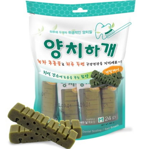 펫퍼스바이오캠 ㅤ양치하개 덴탈케어 오리지널 M 24P (1개)_이미지