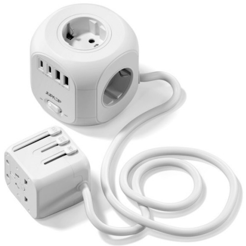 주파집 4구 10A USB 메인스위치 여행용 멀티탭 AD-500 (1.8m)_이미지