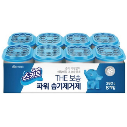 유한킴벌리 스카트 더보송 파워 습기제거제 280g (24개)