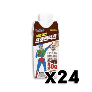 함소아제약 짱구 액션가면 프로틴액트 초코맛 330ml (24개)_이미지