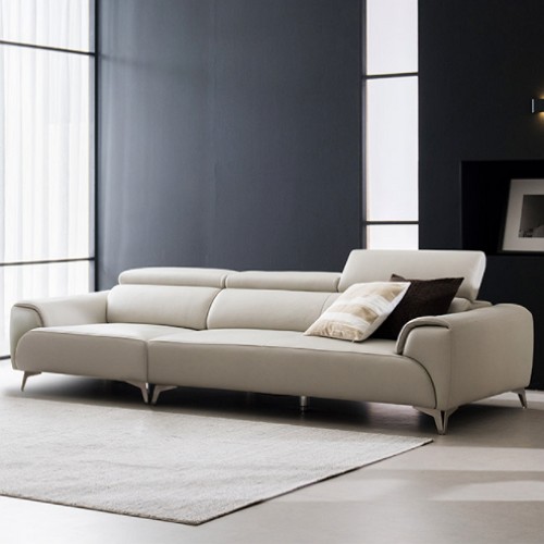 막스앤 체이스 이태리 천연가죽 소파 4인용 (스툴포함)_이미지