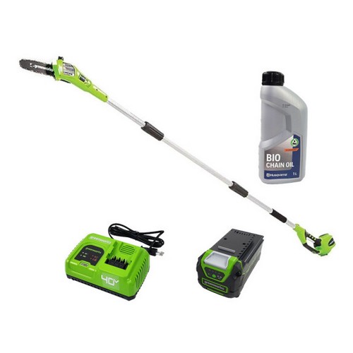 그린웍스 G-MAX 40V 고지톱 + 체인오일 (5.0Ah, 배터리 1개)_이미지