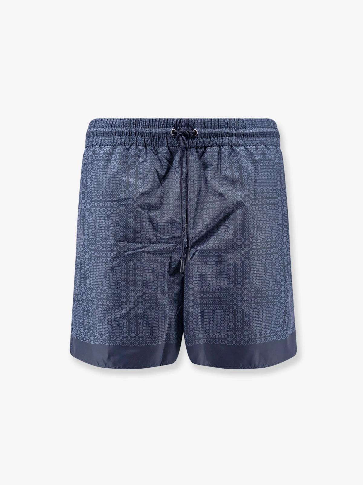 ���� Nylon swim trunks with all over Incrocio print 856212 16JP9