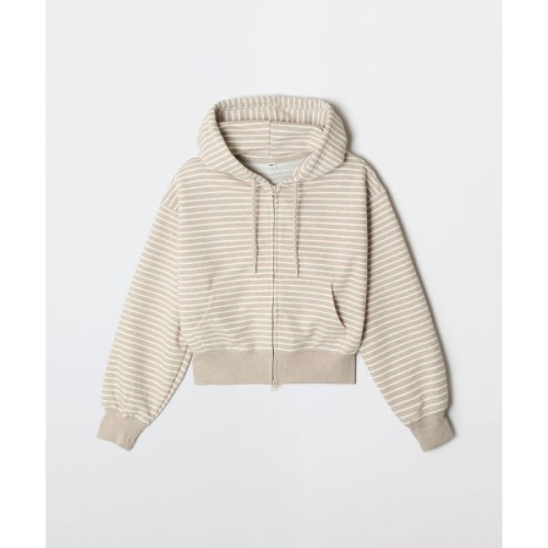 스파오 프렌치테리 여성 2-WAY 후드 집업_SPMZG23G01 SPMZG23G01 309751_이미지