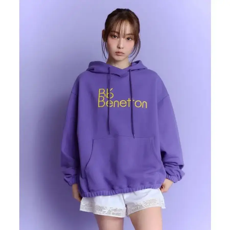  베네통 비플랫 전소니 배우 비비타이포 후드 퍼플 1961757