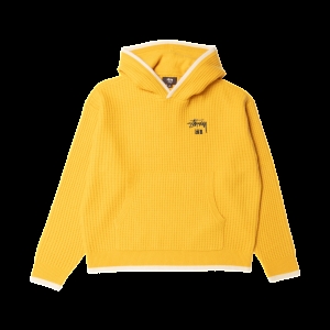 스투시 x 웨일즈 보너 캐시미어 후디 옐로우 Wales Bonner Cashmere Hoodie 776720