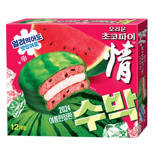 오리온 초코파이 수박 12개입 336g (1개)_이미지