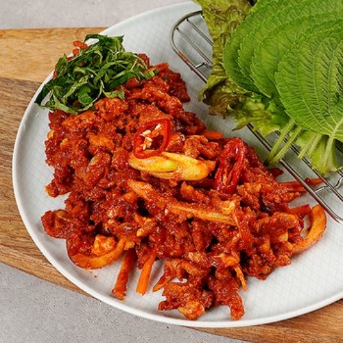 클릭  양념오돌뼈 400g