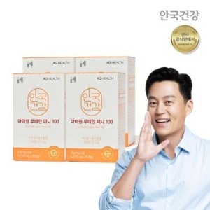 안국건강 아이원 루테인 미니 100 100mg 60캡슐 (4개)
