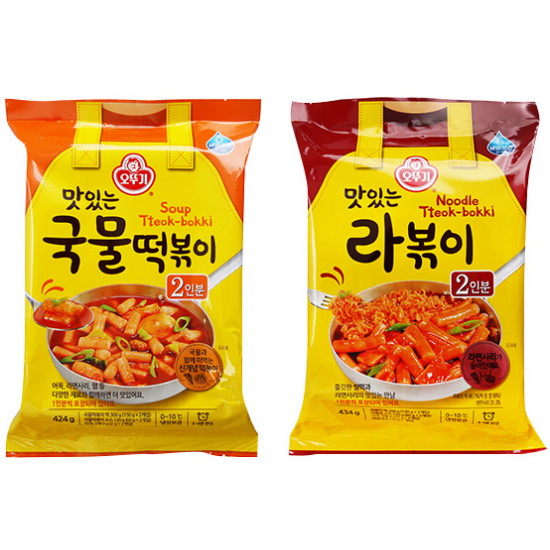 오뚜기 맛있는 국물떡볶이 424g+맛있는 라볶이 434g (3개)
