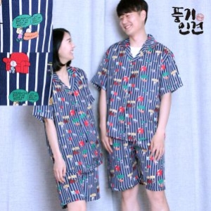 하이앤로우 굿나잇스누피 풍기인견 커플반팔세트