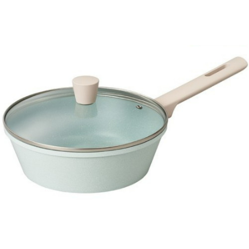 파이렉스 그래핀 제이드 블루 IH 궁중팬 (24cm+유리뚜껑)_이미지