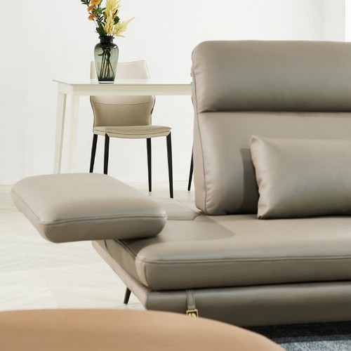 다우닝 플랫 콤팩트 스윙 전체 천연통가죽 소파 4인용 (스툴포함)_이미지