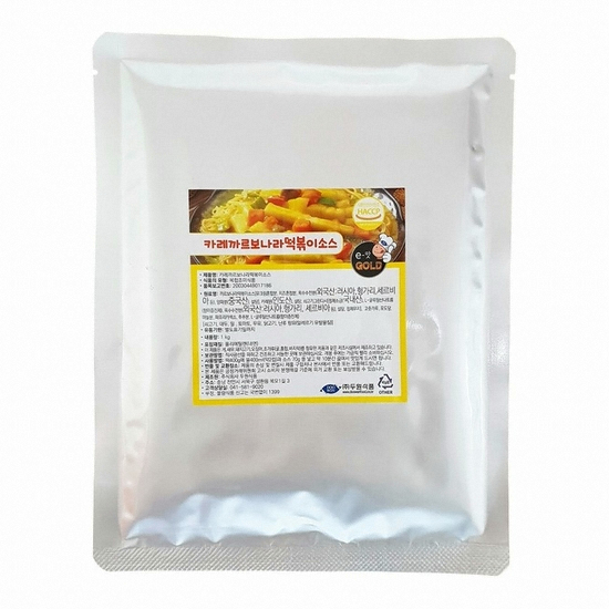 두원식품 카레 까르보나라 떡볶이 소스 분말 100g (1개)_이미지