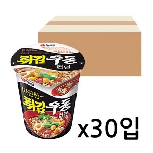  농심 튀김우동 작은컵 30개 1박스 컵라면 미니컵