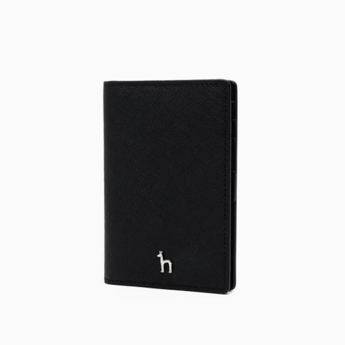 LF 헤지스 블랙 퍼피로고 플랫 카드지갑_HIHO5E131BK