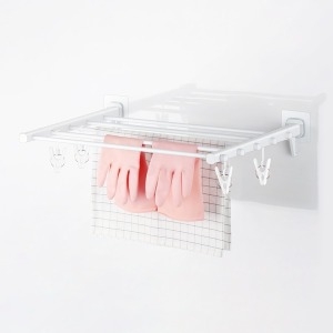 엠에스인텍 디허브 밀착패드 접이식 빨래건조대 베란다 미니 소형 실내