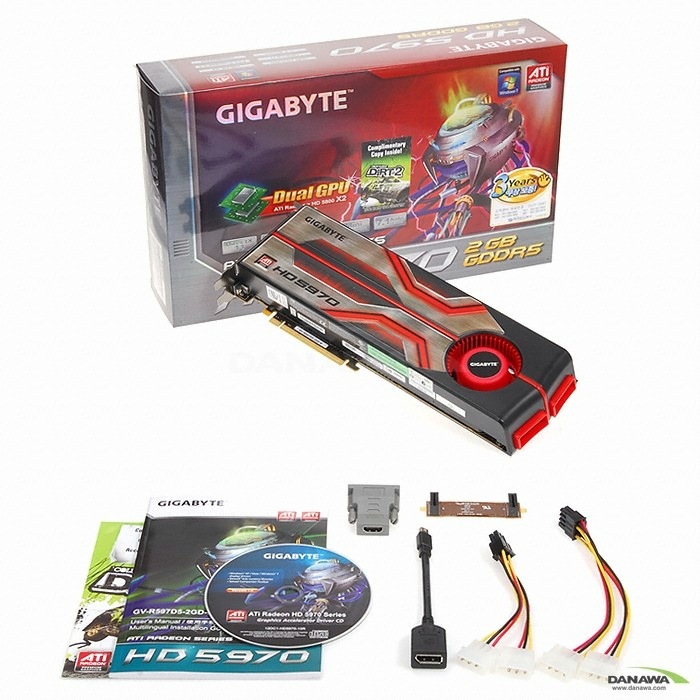 GIGABYTE 라데온 HD 5970 The Classic D5 2GB_이미지