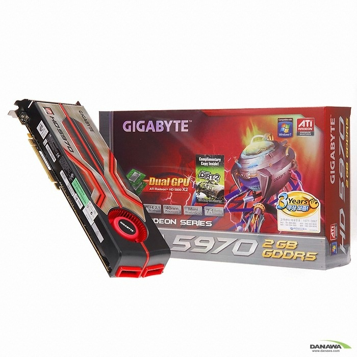 GIGABYTE 라데온 HD 5970 The Classic D5 2GB_이미지