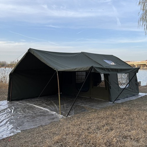 디아다모 에어텐트 9 확장타프 세트 카키_이미지