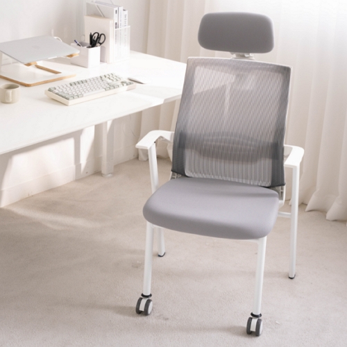 딥워크 PRO 서울대 화이트 의자 (헤드레스트포함)_이미지