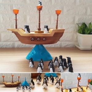 펭귄 균형잡기 해적석 오르기 보드게임 WBC1800_이미지