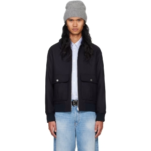 아페쎄 네이비 뉴 벤 보머 재킷 242252M180032