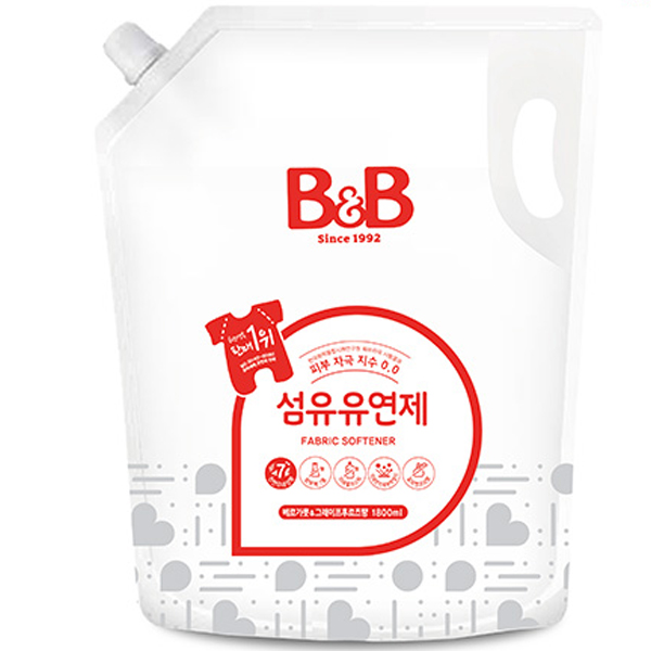 B&B 섬유유연제 베르가못 리필 1.8L