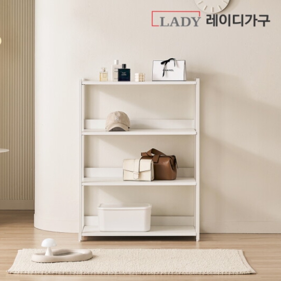 레이디가구 에어랙 철제 드레스룸 로우 3단 선반 800