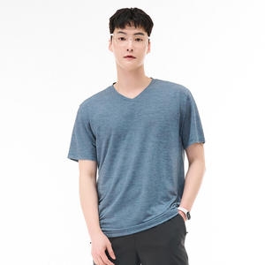 남성 쿨 라이트 브이넥 반팔 티셔츠-ECZK5808E0N