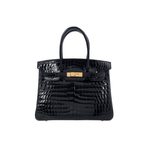 에르메스 엘러브 새상품 닐로티커스 벌킨30 블랙 금장 U각인 5HH0342