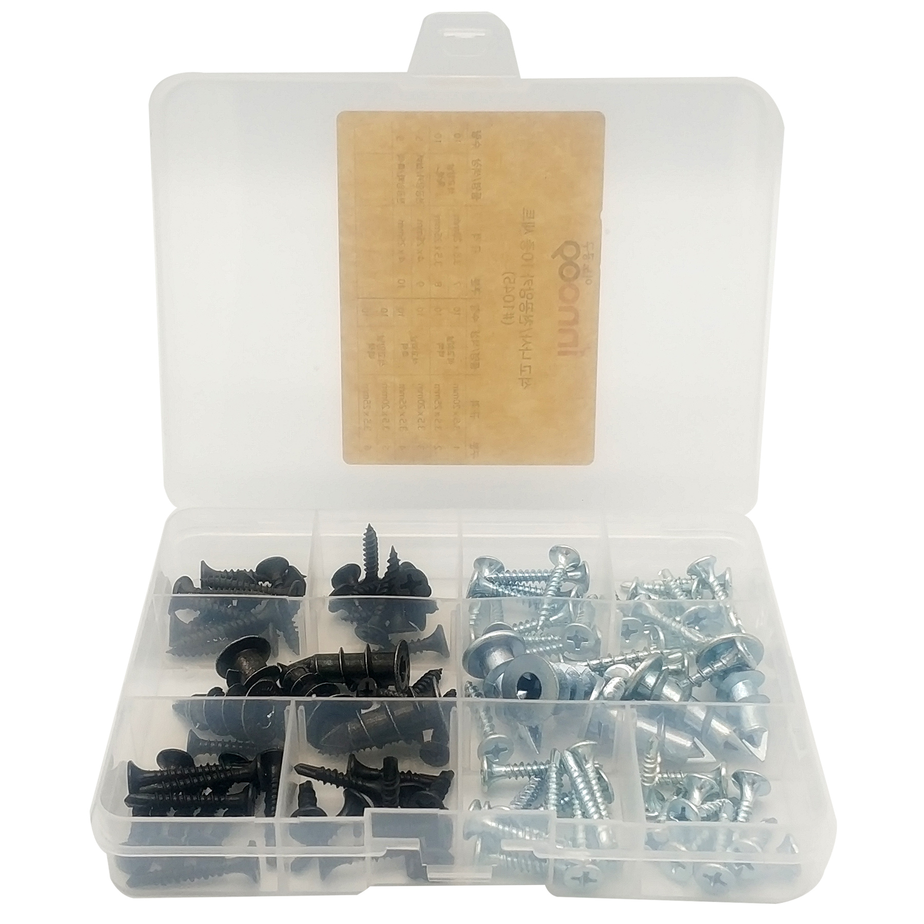 이노공구 석고나사 천공앙카 10종 세트 1045 (90pcs)_이미지