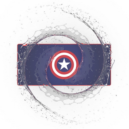 BRAVOTEC 마블 캡틴아메리카 데스크 장패드 (790x300)_이미지