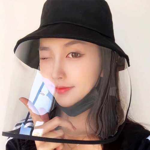 코로나 방역 모자 버킷햇 탈부착가능 남녀공용 벙거지 썬캡 안면 얼굴 보호 비닐 모자