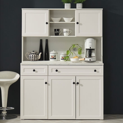 장인가구 셀리 서랍 주방수납장 상부장 세트 1200