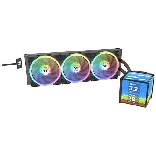 써멀테이크 MINECUBE 360 Ultra ARGB Sync (블랙)