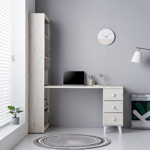 파로마  이즈 줄리아 책장형 서랍 책상 (1200x470)