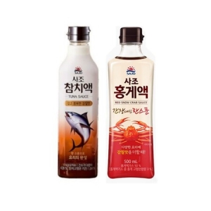 사조  참치액500ml + 홍게액500ml