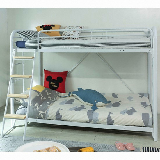 에보니아 라이프 철재메탈 B형 2층침대 (매트별도)_이미지