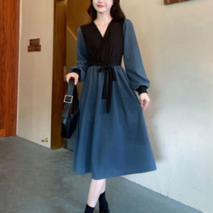 ONM 끈 일체형 손쉬운 스타일링 여성 슬림 A라인 롱원피스 16458682